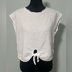 STARK X Cotton Tie Front Top - S